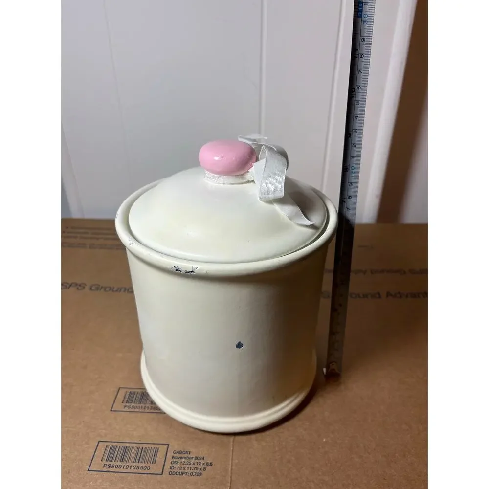 Alice in Wonderland Cheshire Cat Ceramic Canister Disney Rae Dunn Inspired